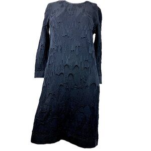 36 Auth Chanel Paris Byzance Mercerized Knit Texture Sweater Dress